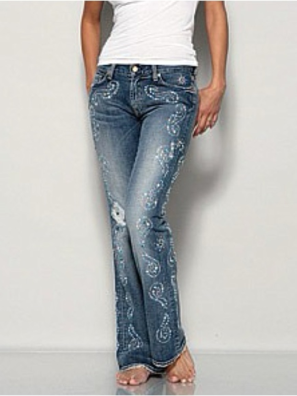 7 For All Mankind, Swarovski Crystal
🌟 Cowboy Carter Western Style Jeans